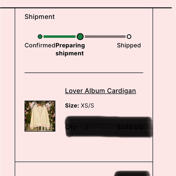 Taylor Swift Lover cardigan - Picture 5 of 6